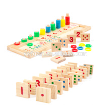 Cube en bois vente chaude puzzle 3d Domino